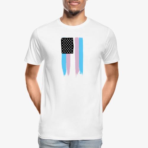 Transgender Pride Stars and Stripes - Men's Premium Organic T-Shirt