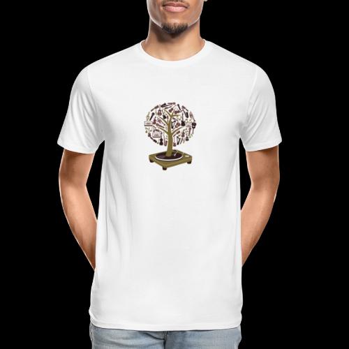 Turntable Tree of Music - Men's Premium Organic T-Shirt