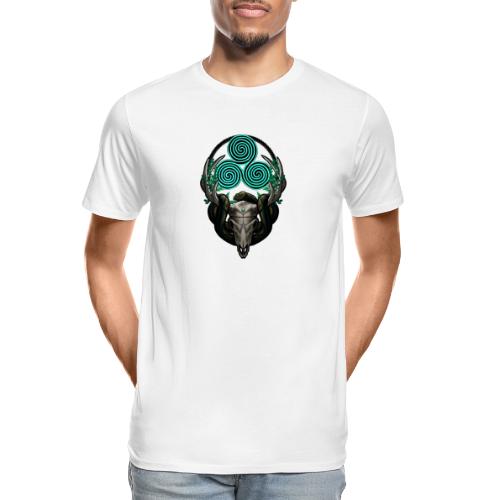 The Antlered Crown (No Text) - Men's Premium Organic T-Shirt
