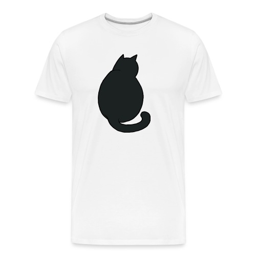 Black Cat Watching - Men's Premium Organic T-Shirt