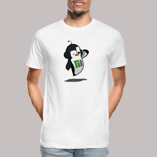 Manjaro Mascot wink hello left - Men's Premium Organic T-Shirt