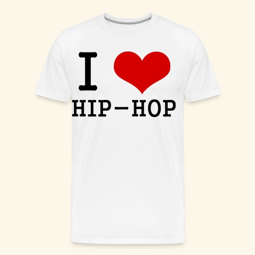 I love Hip-Hop - Men's Premium Organic T-Shirt