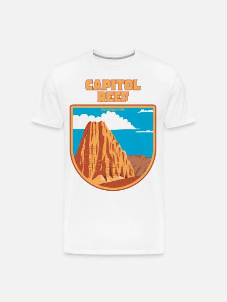 Capitol Reef National Park - Men's Premium Organic T-Shirt - white