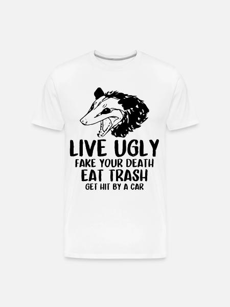 OPOSSUM QUOTES - Men's Premium Organic T-Shirt - white