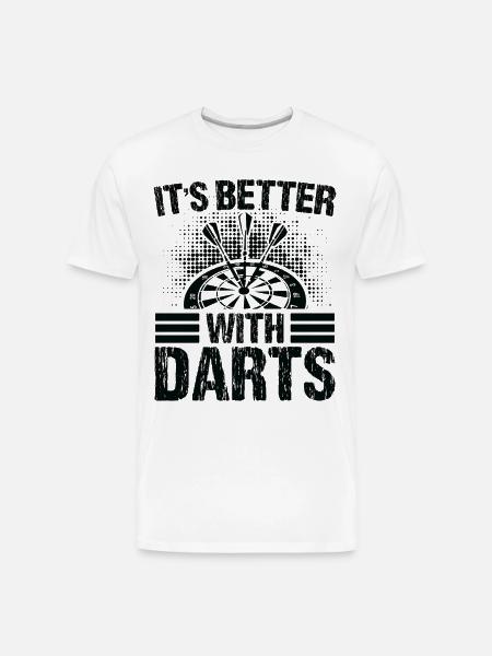 Darts Dart Player - Men's Premium Organic T-Shirt - white