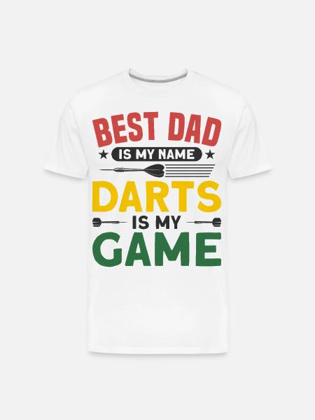 Darts Dart Player - Men's Premium Organic T-Shirt - white