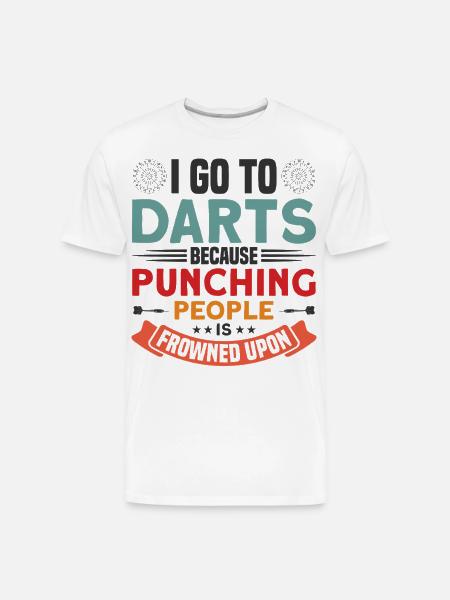 Darts Dart Player - Men's Premium Organic T-Shirt - white