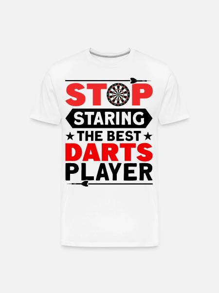 Darts Dart Player - Men's Premium Organic T-Shirt - white