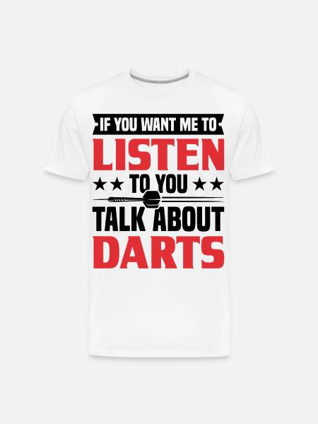Darts Dart Player - Men's Premium Organic T-Shirt - white