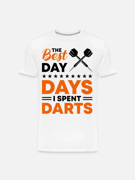 Darts Dart Player - Men's Premium Organic T-Shirt - white