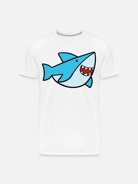 Sweet Shark - Men's Premium Organic T-Shirt - white