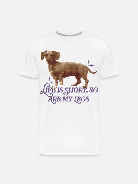 Life Is Short  - Men's Premium Organic T-Shirt - white