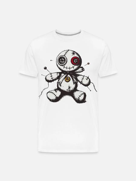 Voodoo doll - Men's Premium Organic T-Shirt - white