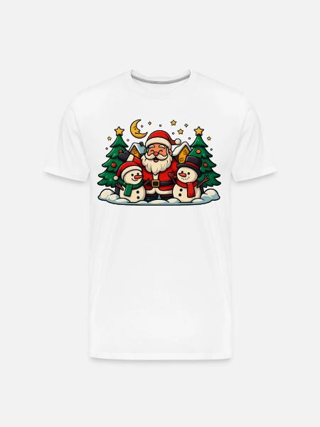 DISEÑO_NAVIDEÑO - Men's Premium Organic T-Shirt - white