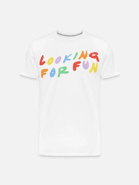 Looking for Fun - Men's Premium Organic T-Shirt - white