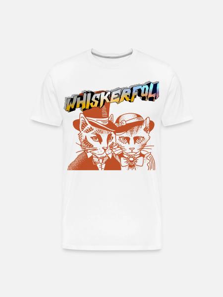 WHISKERLORE - Men's Premium Organic T-Shirt - white