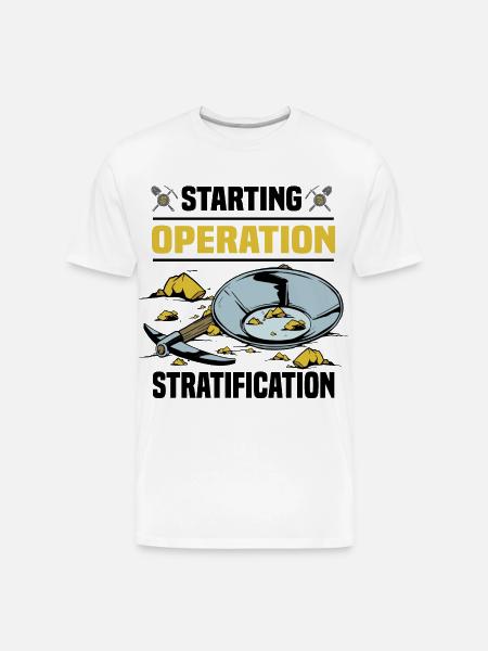 Gold panning - Men's Premium Organic T-Shirt - white