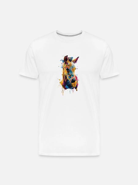Horse - Men's Premium Organic T-Shirt - white