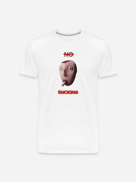 No smoking Art - Men's Premium Organic T-Shirt - white