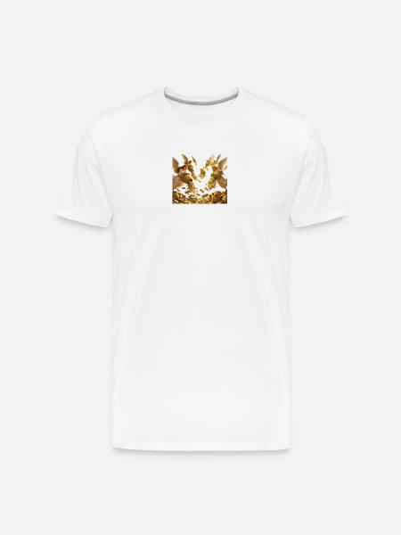 Golden Windfall Angels - Men's Premium Organic T-Shirt - white