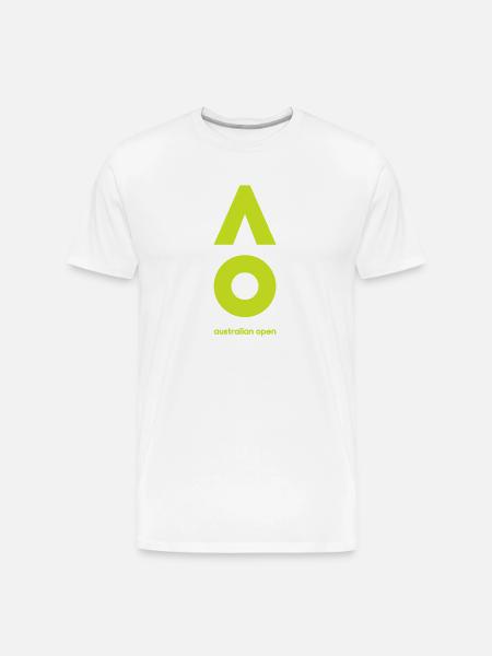 Australian Open Logo - Men's Premium Organic T-Shirt - white