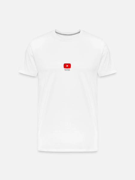 Youtube - Men's Premium Organic T-Shirt - white
