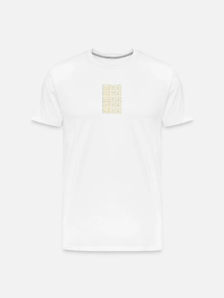 Neon Error Repeat - Men's Premium Organic T-Shirt - white