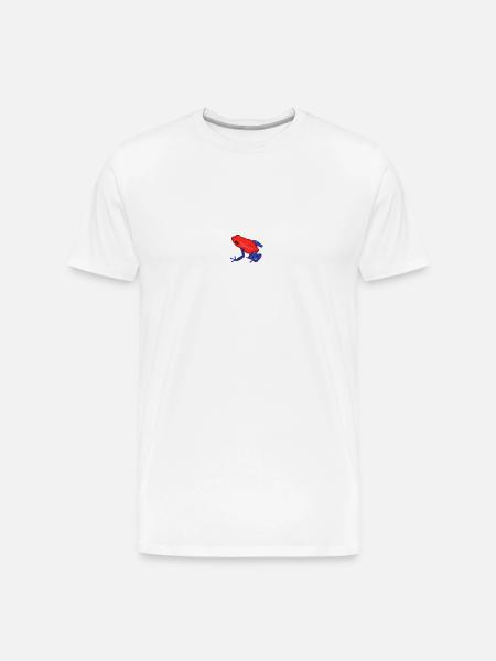 Strawberry Poison Dart Frog - Men's Premium Organic T-Shirt - white