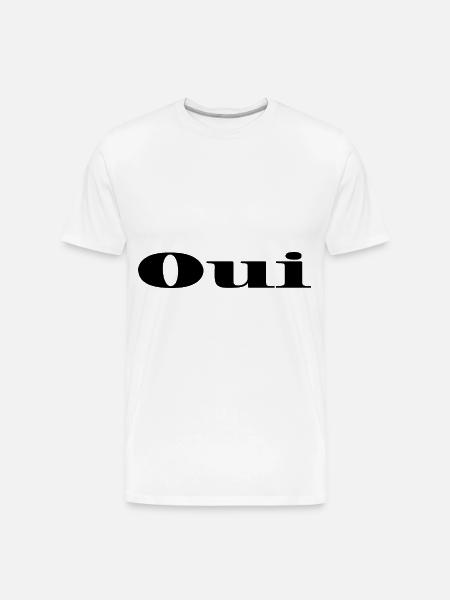 Oui - Men's Premium Organic T-Shirt - white