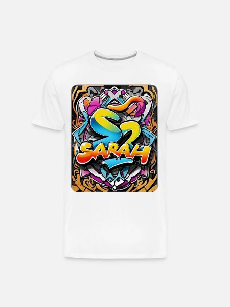 Sarah - Men's Premium Organic T-Shirt - white