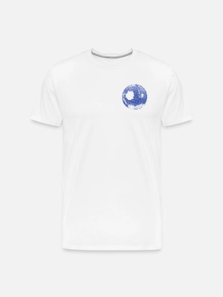 Retro Disco Ball - Men's Premium Organic T-Shirt - white