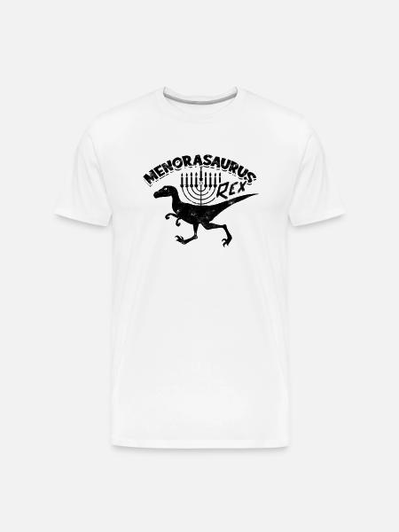 Menorasaurus rex - prehistoric - Men's Premium Organic T-Shirt - white