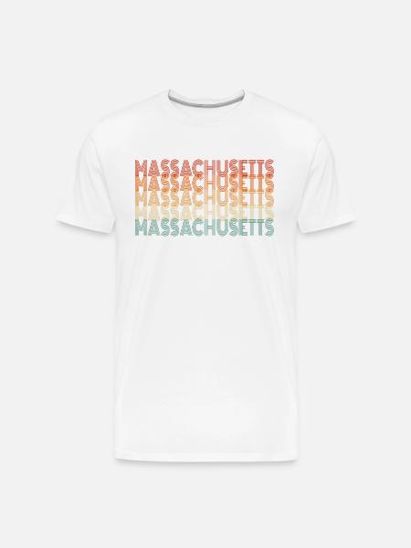Visiting Massachusetts Gift - Men's Premium Organic T-Shirt - white