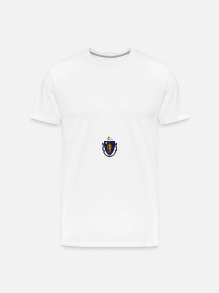 Massachusetts - Men's Premium Organic T-Shirt - white