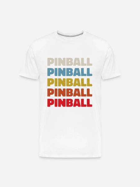 Pinball - Men's Premium Organic T-Shirt - white