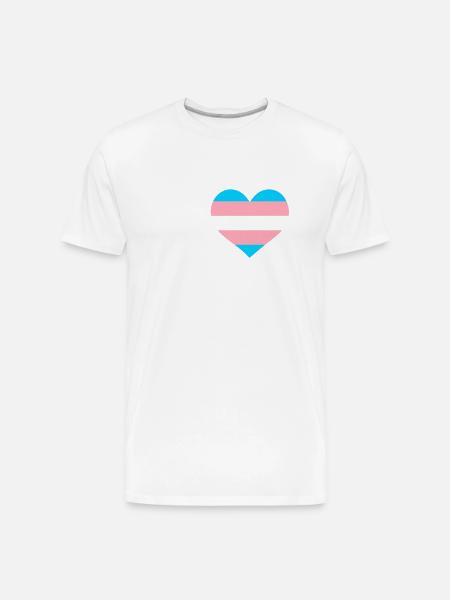 Trans Love - Men's Premium Organic T-Shirt - white