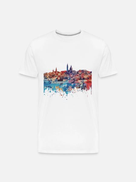 Marseille - Men's Premium Organic T-Shirt - white