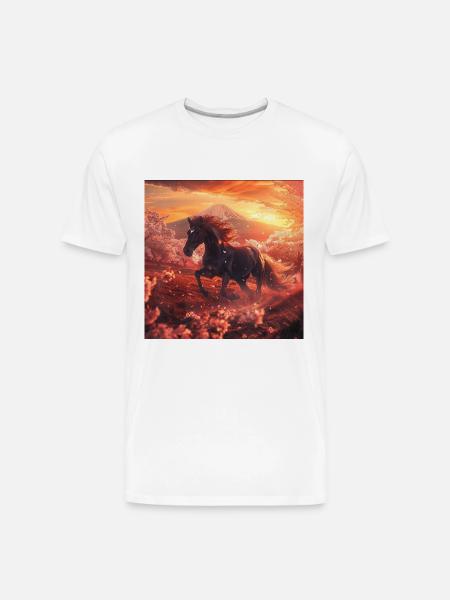 Horse - Men's Premium Organic T-Shirt - white