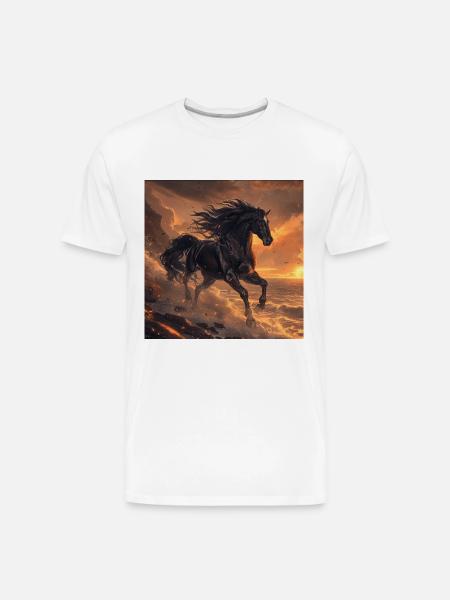 Horse - Men's Premium Organic T-Shirt - white