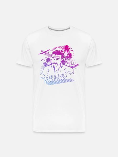 I'm a Fiend for Mojitos - Men's Premium Organic T-Shirt - white