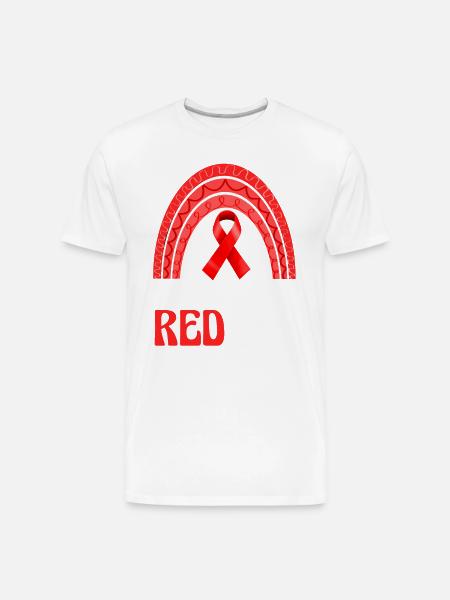 red white - Men's Premium Organic T-Shirt - white