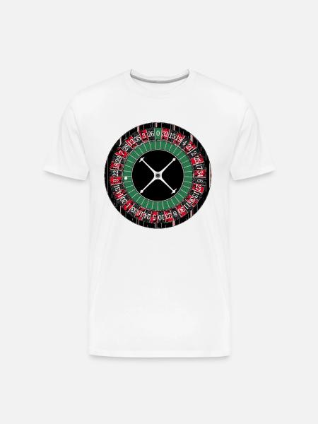 Roulette Wheel - Men's Premium Organic T-Shirt - white