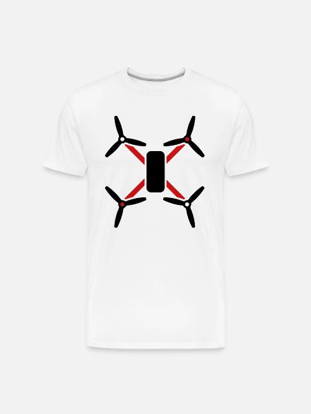 quad - Men's Premium Organic T-Shirt - white