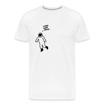 I Need Somo Space - Men's Premium Organic T-Shirt - white - Front - AI Model Male 185 light (185cm)