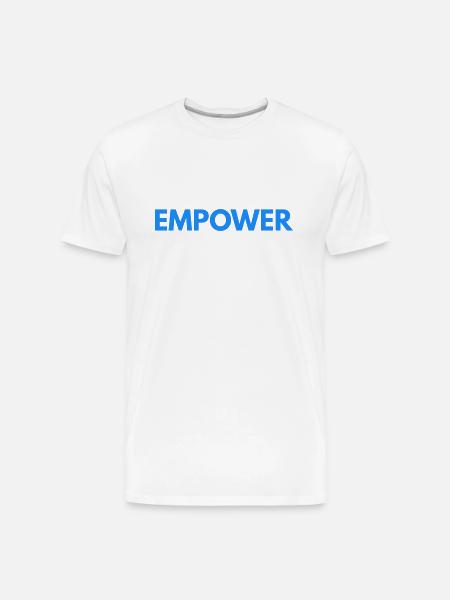 Empower - Men's Premium Organic T-Shirt - white