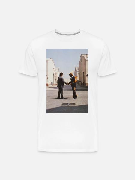 Pink Floyd Wish You Were Here Album Cover - Men's Premium Organic T-Shirt - white