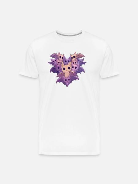 Bats - Men's Premium Organic T-Shirt - white