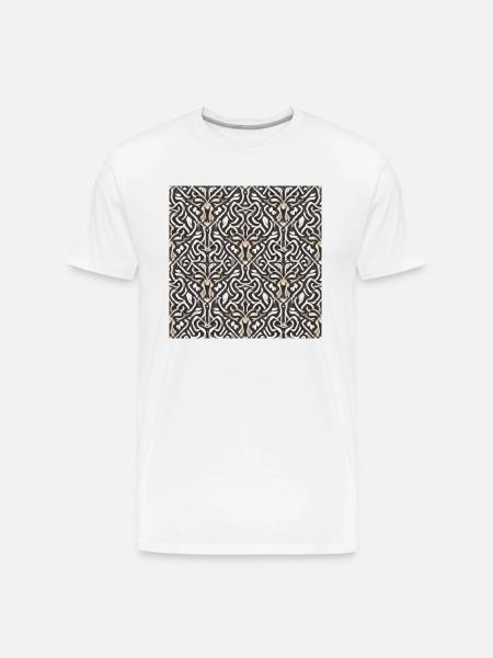 Ornament pattern - Men's Premium Organic T-Shirt - white