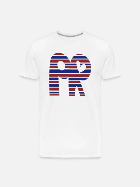 Puerto Rico is PR - Men's Premium Organic T-Shirt - white