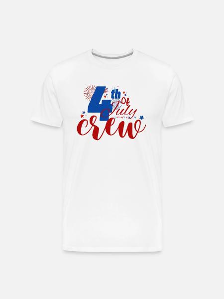 4th Of July - Men's Premium Organic T-Shirt - white